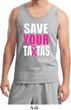 Mens Breast Cancer Awareness Tanktop Save Your Tatas Tank Top