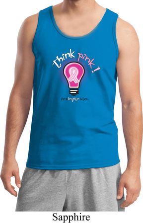 Mens Breast Cancer Awareness Tanktop Think Pink Tank Top