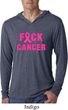 Mens Breast Cancer Shirt F*CK Cancer Lightweight Hoodie Tee T-Shirt
