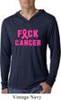 Mens Breast Cancer Shirt F*CK Cancer Lightweight Hoodie Tee T-Shirt