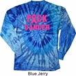 Mens Breast Cancer Shirt F*CK Cancer Long Sleeve Tie Dye Tee T-shirt