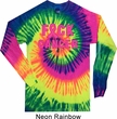 Mens Breast Cancer Shirt F*CK Cancer Long Sleeve Tie Dye Tee T-shirt