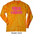 Mens Breast Cancer Shirt F*CK Cancer Long Sleeve Tie Dye Tee T-shirt