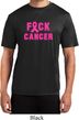 Mens Breast Cancer Shirt F*CK Cancer Moisture Wicking Tee T-Shirt