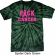 Mens Breast Cancer Shirt F*CK Cancer Spider Tie Dye Tee T-shirt