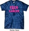 Mens Breast Cancer Shirt F*CK Cancer Spider Tie Dye Tee T-shirt