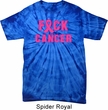 Mens Breast Cancer Shirt F*CK Cancer Spider Tie Dye Tee T-shirt