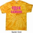 Mens Breast Cancer Shirt F*CK Cancer Spider Tie Dye Tee T-shirt