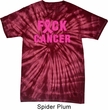 Mens Breast Cancer Shirt F*CK Cancer Spider Tie Dye Tee T-shirt