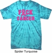 Mens Breast Cancer Shirt F*CK Cancer Spider Tie Dye Tee T-shirt