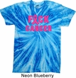 Mens Breast Cancer Shirt F*CK Cancer Twist Tie Dye Tee T-shirt