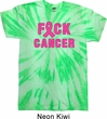 Mens Breast Cancer Shirt F*CK Cancer Twist Tie Dye Tee T-shirt