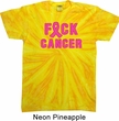 Mens Breast Cancer Shirt F*CK Cancer Twist Tie Dye Tee T-shirt