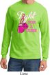 Mens Breast Cancer Shirt Fight For a Cure Long Sleeve Tee T-Shirt
