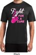 Mens Breast Cancer Shirt Fight For a Cure Moisture Wicking Tee T-Shirt