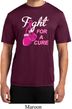 Mens Breast Cancer Shirt Fight For a Cure Moisture Wicking Tee T-Shirt
