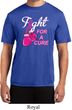 Mens Breast Cancer Shirt Fight For a Cure Moisture Wicking Tee T-Shirt