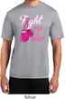 Mens Breast Cancer Shirt Fight For a Cure Moisture Wicking Tee T-Shirt