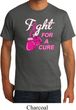 Mens Breast Cancer Shirt Fight For a Cure Organic Tee T-Shirt