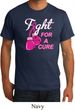 Mens Breast Cancer Shirt Fight For a Cure Organic Tee T-Shirt