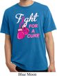 Mens Breast Cancer Shirt Fight For a Cure Pigment Dyed Tee T-Shirt