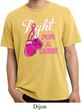 Mens Breast Cancer Shirt Fight For a Cure Pigment Dyed Tee T-Shirt