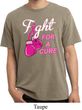 Mens Breast Cancer Shirt Fight For a Cure Pigment Dyed Tee T-Shirt
