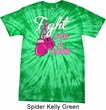 Mens Breast Cancer Shirt Fight For a Cure Spider Tie Dye Tee T-shirt
