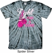 Mens Breast Cancer Shirt Fight For a Cure Spider Tie Dye Tee T-shirt
