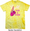 Mens Breast Cancer Shirt Fight For a Cure Spider Tie Dye Tee T-shirt