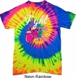 Mens Breast Cancer Shirt Fight For a Cure Tie Dye Tee T-shirt