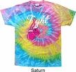Mens Breast Cancer Shirt Fight For a Cure Tie Dye Tee T-shirt