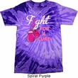 Mens Breast Cancer Shirt Fight For a Cure Tie Dye Tee T-shirt