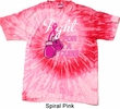 Mens Breast Cancer Shirt Fight For a Cure Tie Dye Tee T-shirt
