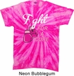 Mens Breast Cancer Shirt Fight For a Cure Twist Tie Dye Tee T-shirt