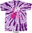 Mens Breast Cancer Shirt Fight For a Cure Twist Tie Dye Tee T-shirt