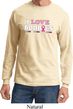 Mens Breast Cancer Shirt I Love Boobies Long Sleeve Tee T-Shirt