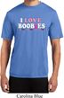 Mens Breast Cancer Shirt I Love Boobies Moisture Wicking Tee T-Shirt