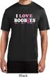 Mens Breast Cancer Shirt I Love Boobies Moisture Wicking Tee T-Shirt