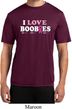Mens Breast Cancer Shirt I Love Boobies Moisture Wicking Tee T-Shirt