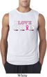 Mens Breast Cancer Shirt I Love Boobies Sleeveless Tee T-Shirt