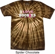 Mens Breast Cancer Shirt I Love Boobies Spider Tie Dye Tee T-shirt