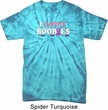 Mens Breast Cancer Shirt I Love Boobies Spider Tie Dye Tee T-shirt