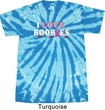 Mens Breast Cancer Shirt I Love Boobies Twist Tie Dye Tee T-shirt