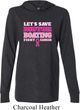 Mens Breast Cancer Shirt Motor Boating Lightweight Hoodie Tee