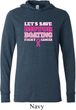 Mens Breast Cancer Shirt Motor Boating Lightweight Hoodie Tee