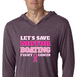 Mens Breast Cancer Shirt Motor Boating Lightweight Hoodie Tee T-Shirt Mens Breast Cancer Shirt Motor Boating Lightweight Hoodie Tee T-Shirt