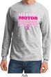 Mens Breast Cancer Shirt Motor Boating Long Sleeve Tee T-Shirt