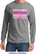 Mens Breast Cancer Shirt Motor Boating Long Sleeve Tee T-Shirt