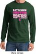 Mens Breast Cancer Shirt Motor Boating Long Sleeve Tee T-Shirt